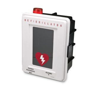 Defibrillator Wall Case with Alarm, Plastic