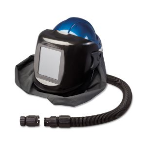 Supplied Air Shield and Black Welding Helmet, Deluxe