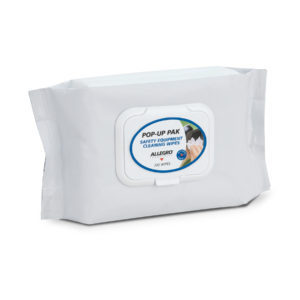 Alcohol-Free Respirator Cleaning Wipes, Pop-Up Pak