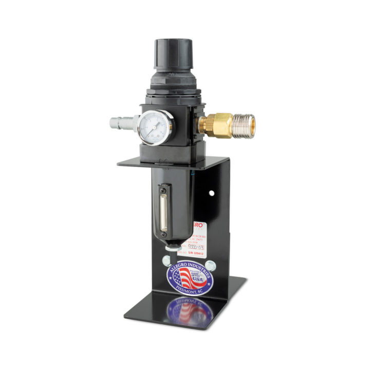Black Pre-Filter with pressure gauge and brass spring loaded relief valve