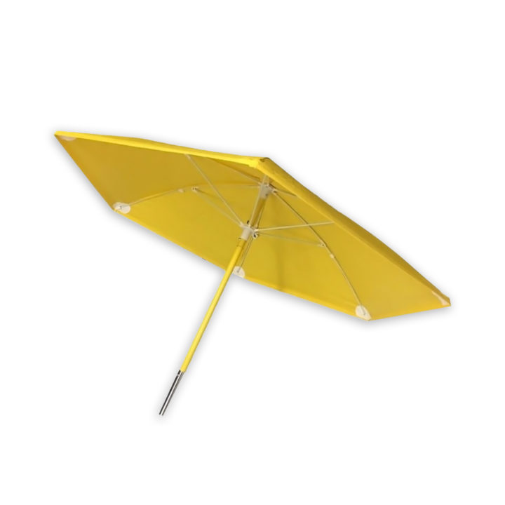 a yellow non-conductive umbrella
